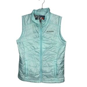 Columbia Girls Omni- Heat Puffer Vest Size Large XG1849 Light Teal